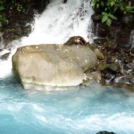 Blue River Waterfalls in Costa Rica